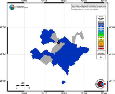 Mappa EMS - territori comuni