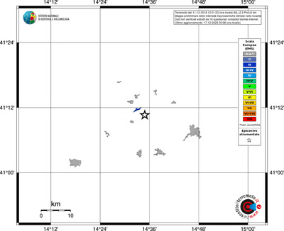 Mappa EMS - territori località