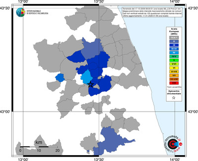 Mappa EMS - territori comuni