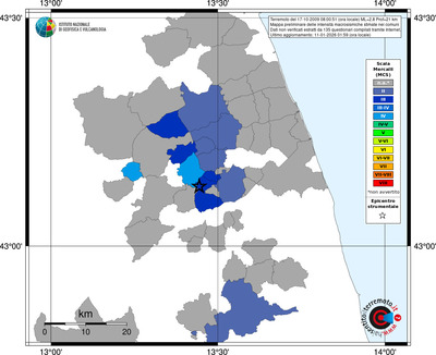 Mappa MCS - territori comuni