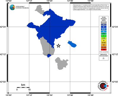 Mappa EMS - territori comuni