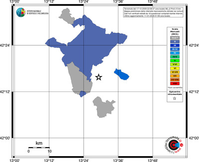 Mappa MCS - territori comuni