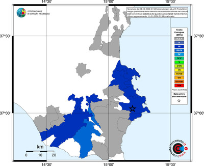 Mappa EMS - territori comuni