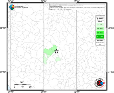 Mappa territorio comunale con almeno 3 questionari