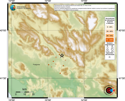 Mappa comuni con almeno 3 questionari