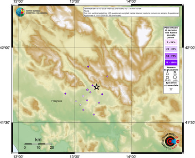 Mappa comuni con almeno 3 questionari