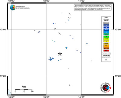 Mappa MCS - territori località