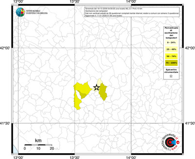 Mappa territorio comunale con almeno 3 questionari