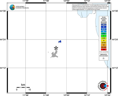 Mappa EMS - territori località