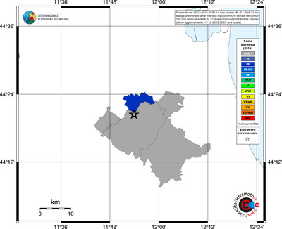 Mappa EMS - territori comuni