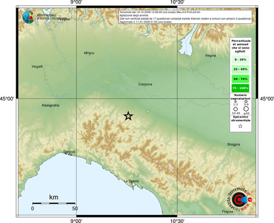 Mappa comuni con almeno 3 questionari