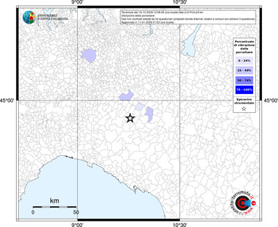 Mappa territorio comunale con almeno 3 questionari