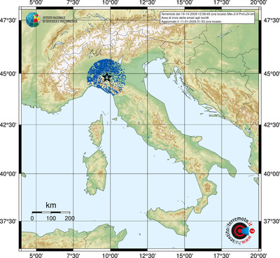 Area di invio delle email agli iscritti
