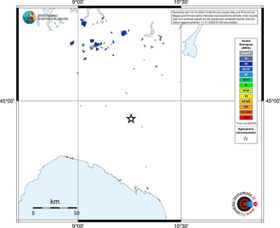 Mappa EMS - territori località