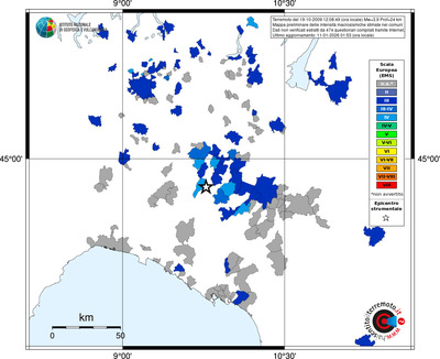 Mappa EMS - territori comuni