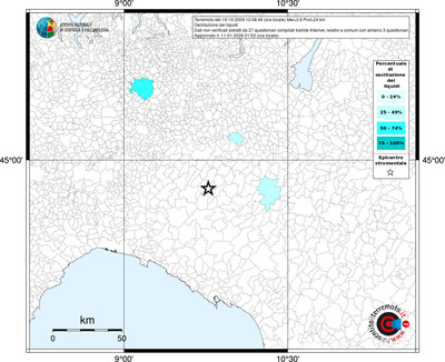 Mappa territorio comunale con almeno 3 questionari