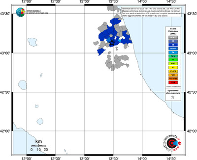 Mappa EMS - territori comuni
