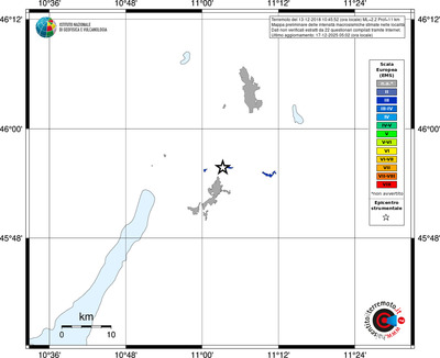 Mappa EMS - territori località