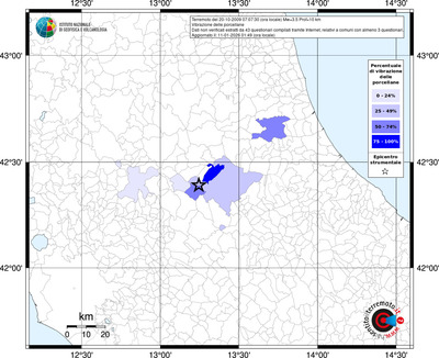 Mappa territorio comunale con almeno 3 questionari