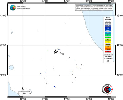 Mappa EMS - territori località