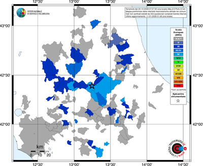Mappa EMS - territori comuni