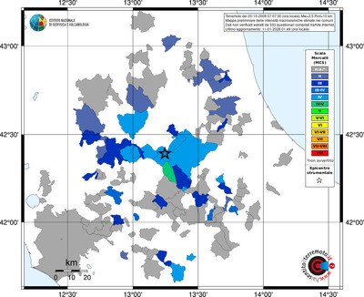 Mappa MCS - territori comuni