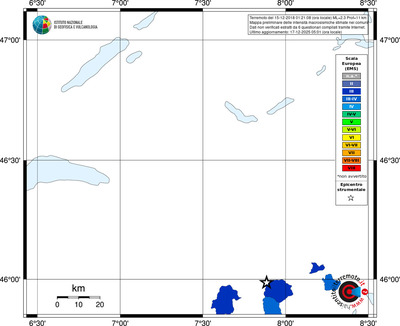 Mappa EMS - territori comuni
