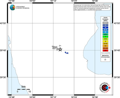 Mappa EMS - territori località