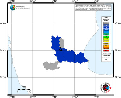 Mappa EMS - territori comuni