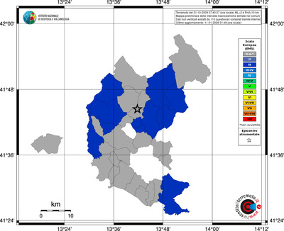 Mappa EMS - territori comuni