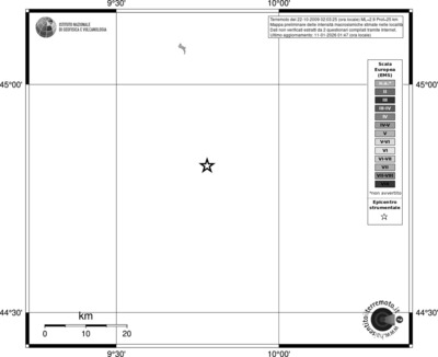 Mappa EMS - territori località