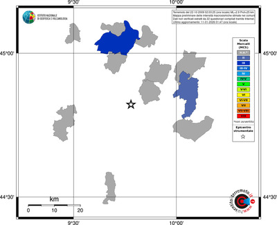 Mappa MCS - territori comuni