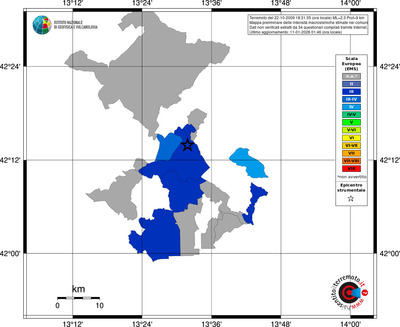 Mappa EMS - territori comuni