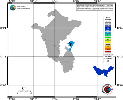 Mappa EMS - territori comuni