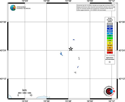 Mappa EMS - territori località
