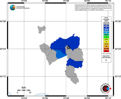 Mappa EMS - territori comuni