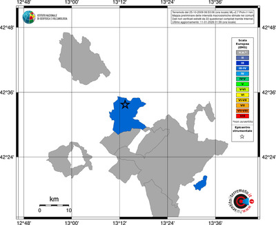 Mappa EMS - territori comuni