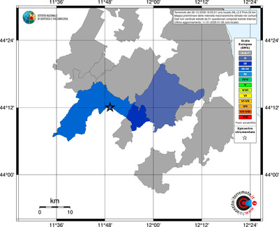 Mappa EMS - territori comuni