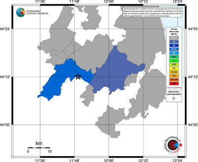 Mappa MCS - territori comuni