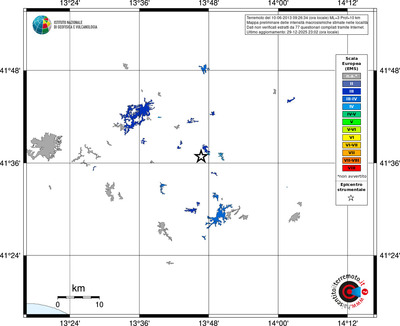 Mappa EMS - territori località