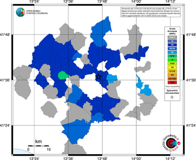 Mappa EMS - territori comuni