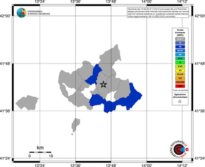 Mappa EMS - territori comuni