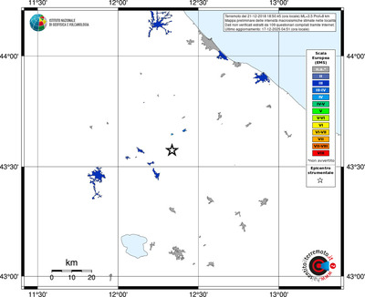 Mappa EMS - territori località