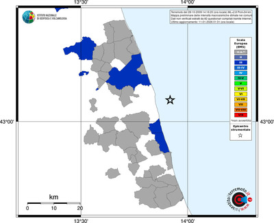 Mappa EMS - territori comuni