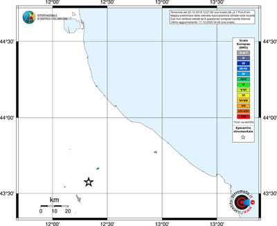 Mappa EMS - territori località
