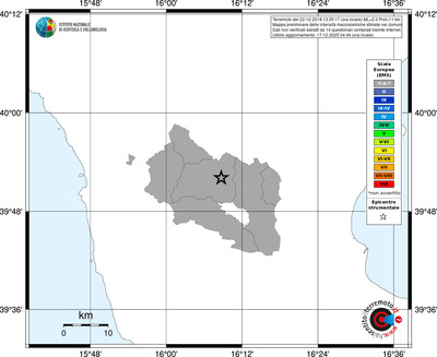 Mappa EMS - territori comuni