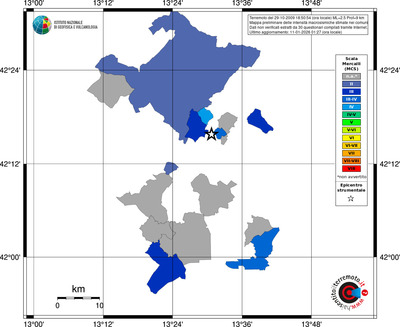 Mappa MCS - territori comuni