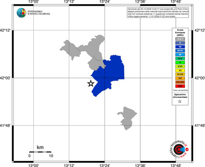 Mappa EMS - territori comuni