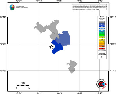 Mappa MCS - territori comuni