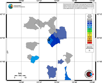 Mappa MCS - territori comuni